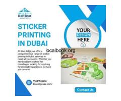 Premium Sticker Printing in Dubai – Blue Ridge